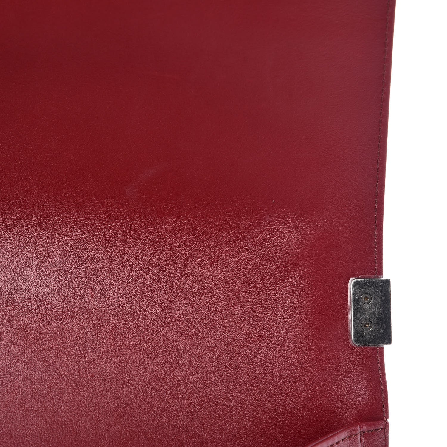 Chanel Calfskin Chevron Quilted Medium Boy Flap Red 9 of 11