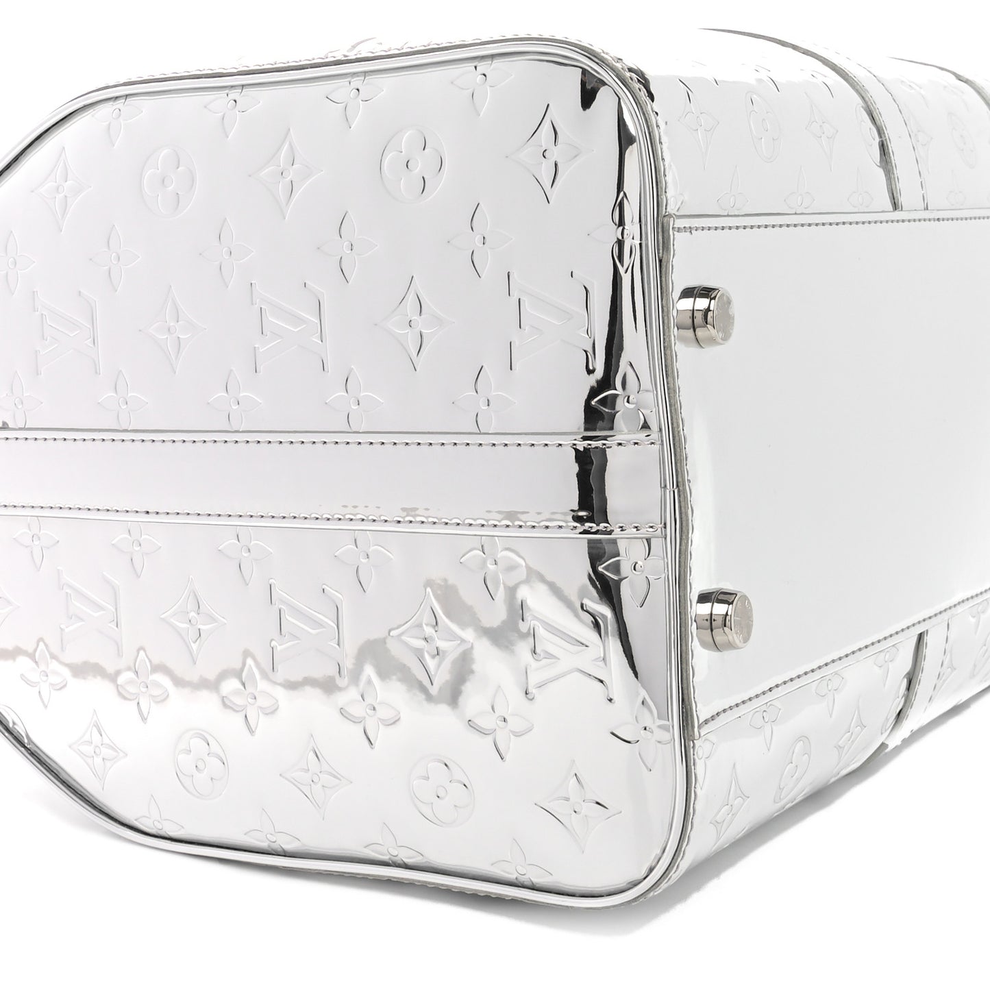 Monogram Mirror Keepall Bandouliere 45 Silver