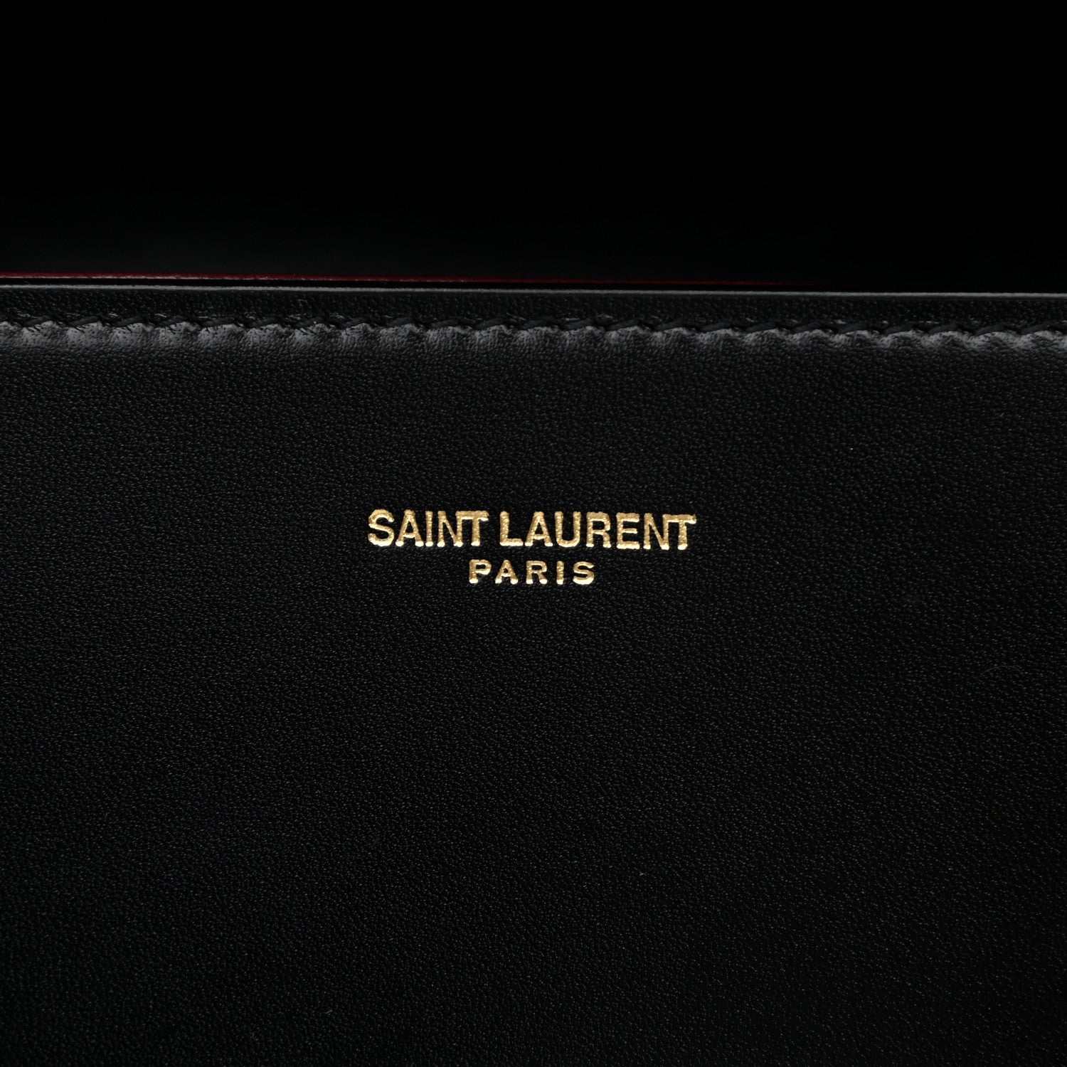 Saint Laurent Smooth Calfskin Medium Classic Monogram Cassandra Top Handle Black Rouge Legion 7 of 14