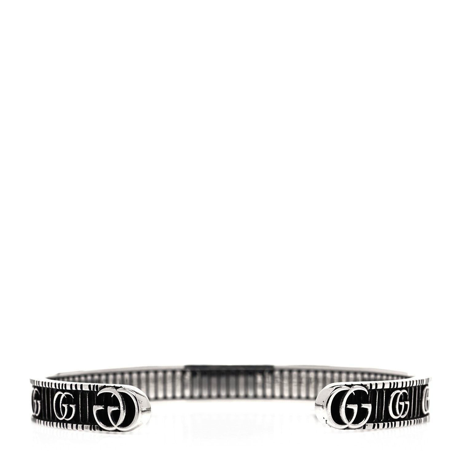 Gucci Sterling Silver Double G Marmont Cuff Bracelet 6 of 8