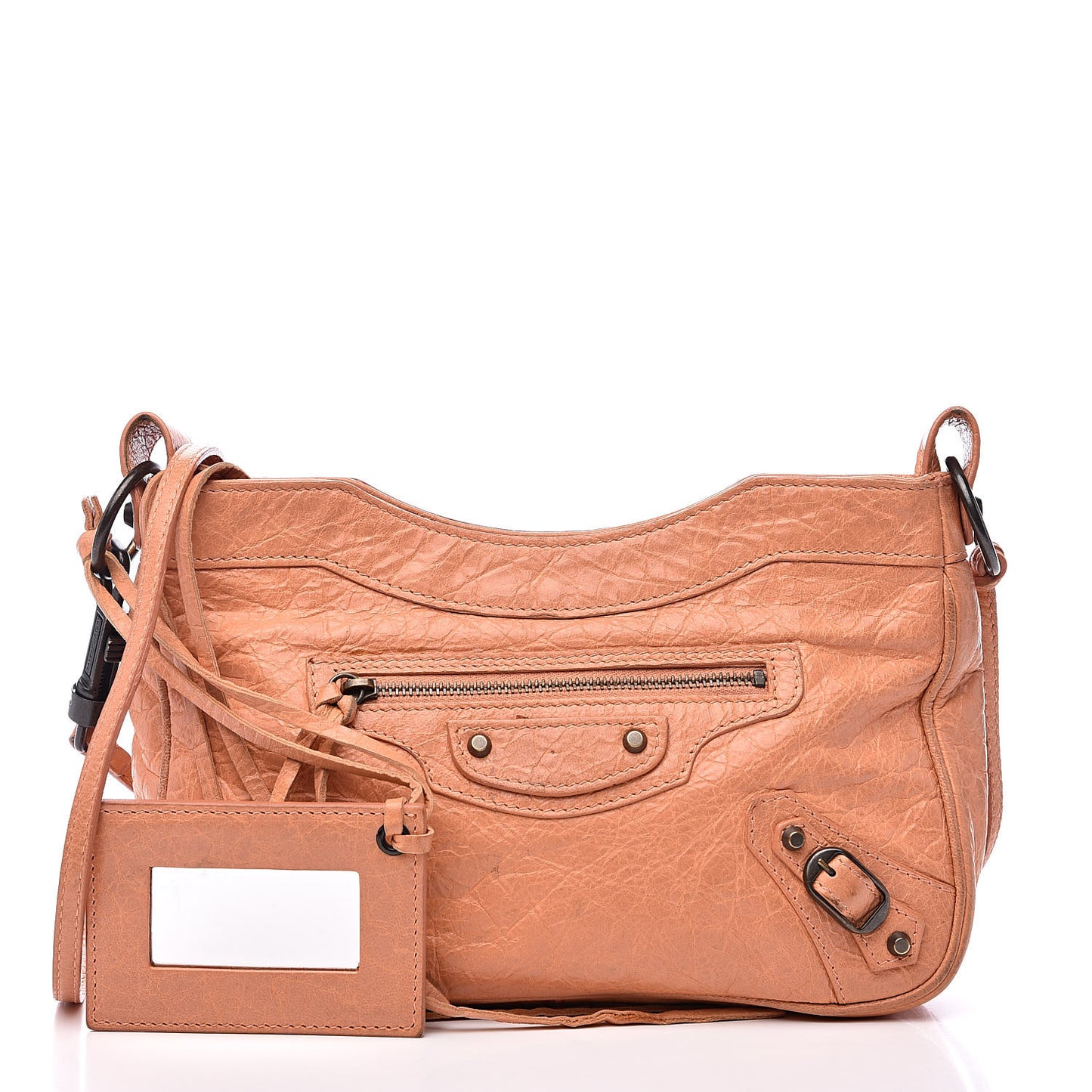 Agneau Classic Hardware Hip Rose Blush