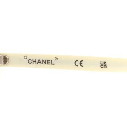 Chanel Acetate Oval Sunglasses 71571A White 6 of 7