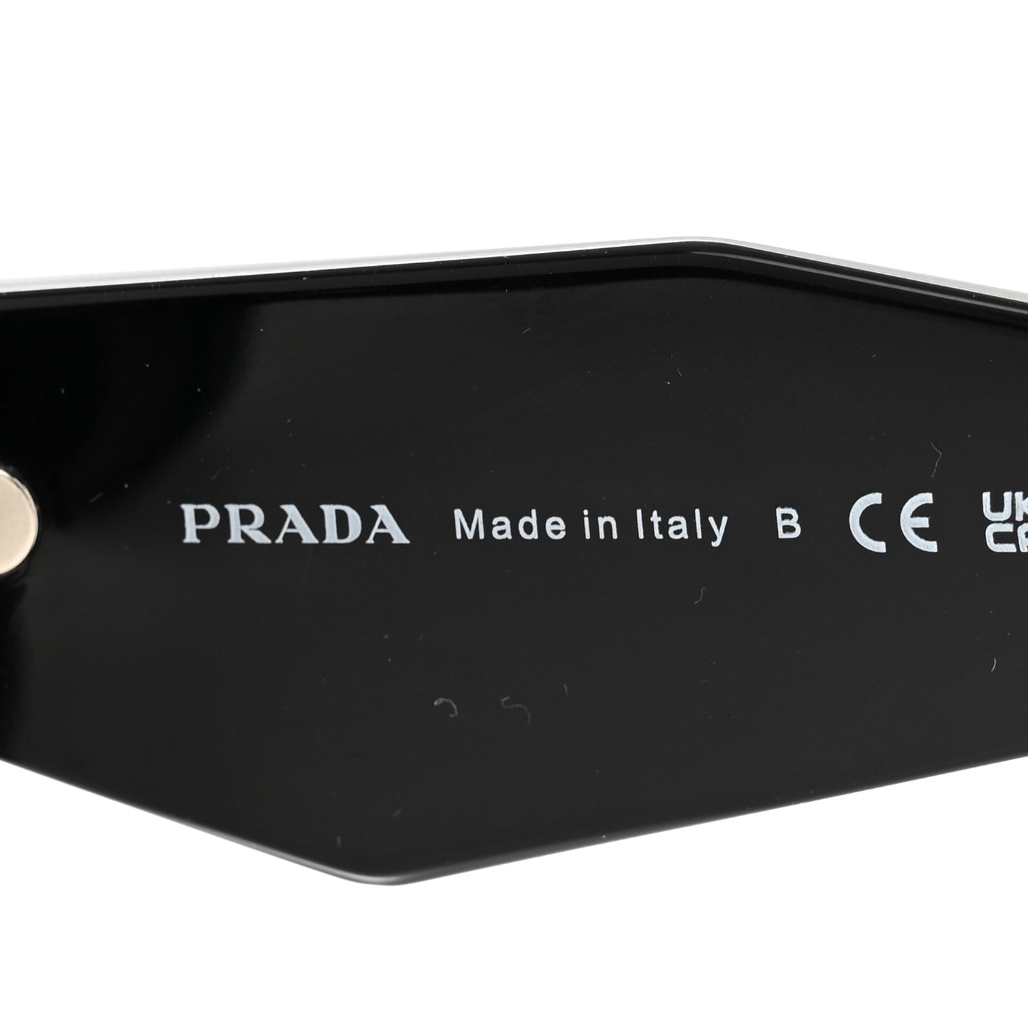 Prada Acetate Symbole Sunglasses SPR 08Y Black 5 of 8