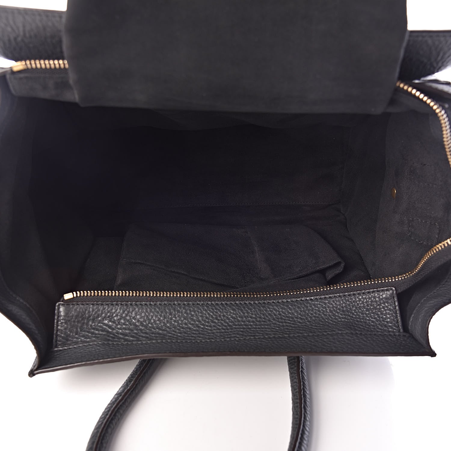 Celine Drummed Calfskin Mini Luggage Anthracite 5 of 15