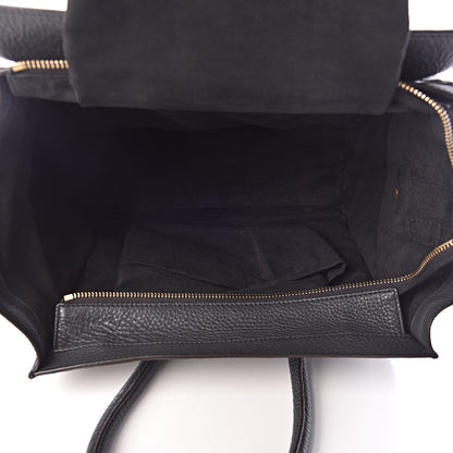 Celine Drummed Calfskin Mini Luggage Anthracite 5 of 15