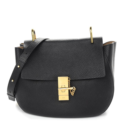 Chloe Grained Lambskin Medium Drew Shoulder Bag Black 1 of 9