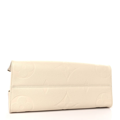 Louis Vuitton Empreinte Monogram Giant Onthego MM Creme 4 of 8