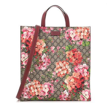 Gucci Soft GG Supreme Monogram Blooms Vertical Tote Beige Multicolor Dry Rose 1 of 10