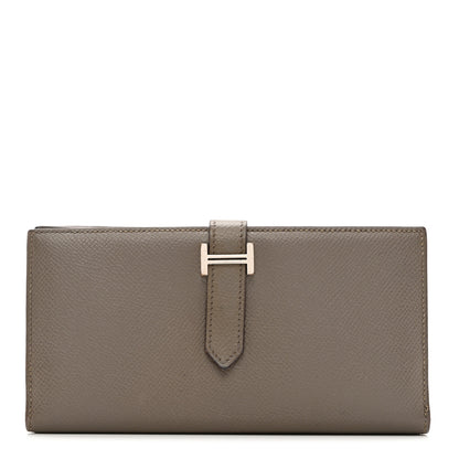 Hermes Epsom Bearn Gusset Wallet Etoupe 1 of 8