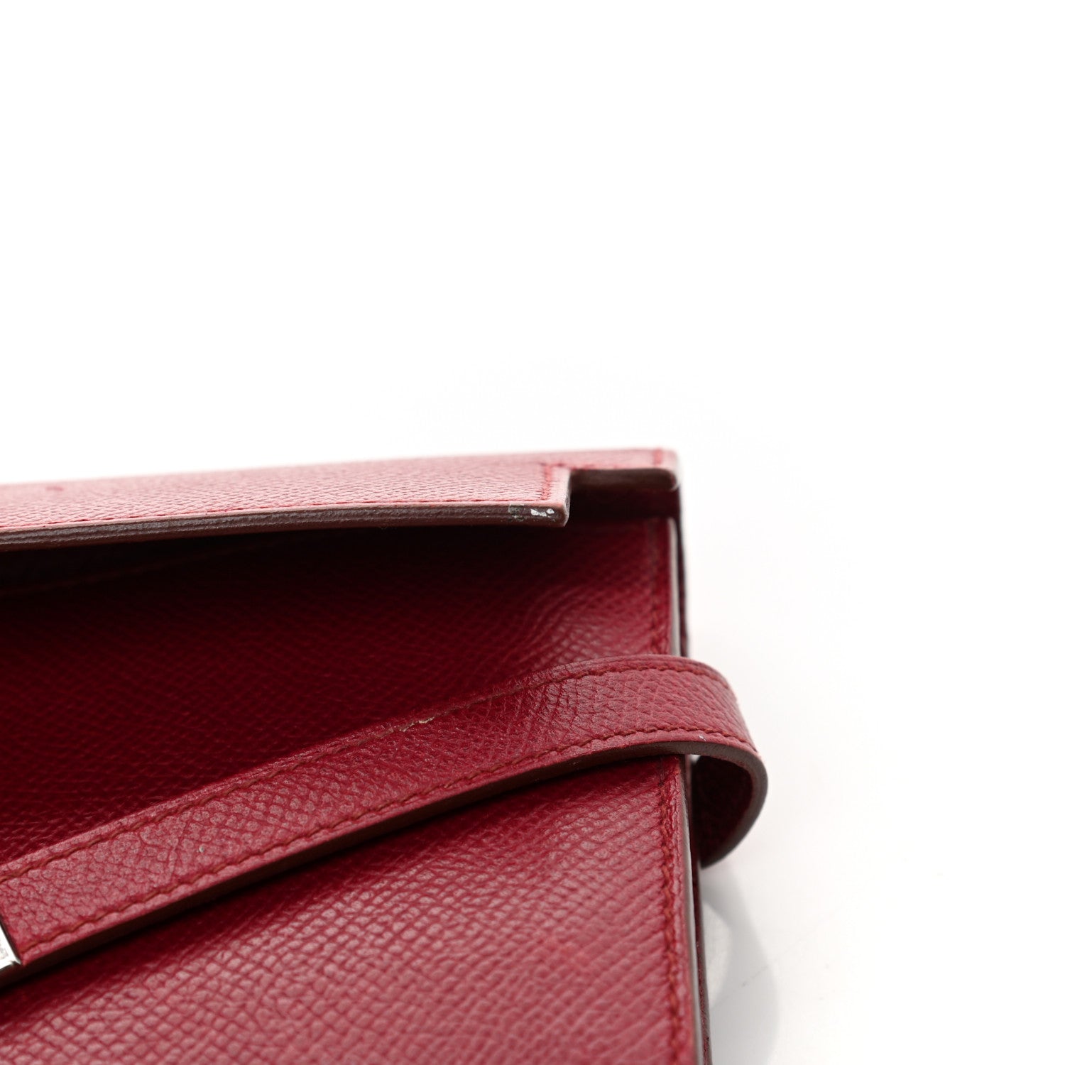 Hermes Epsom Kelly Longue Wallet Rouge Grenat 14 of 16