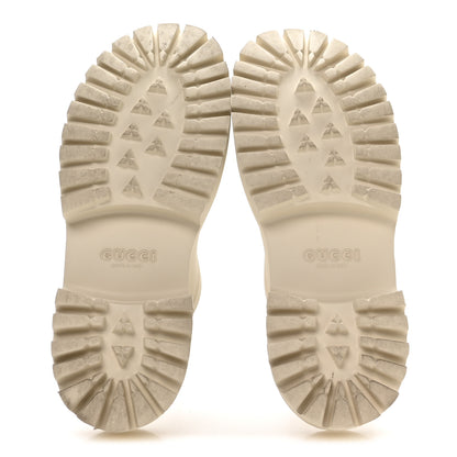Gucci Rubber Monogram GG Go Through Platform Slide Clogs 41 Mystic White 6 of 8