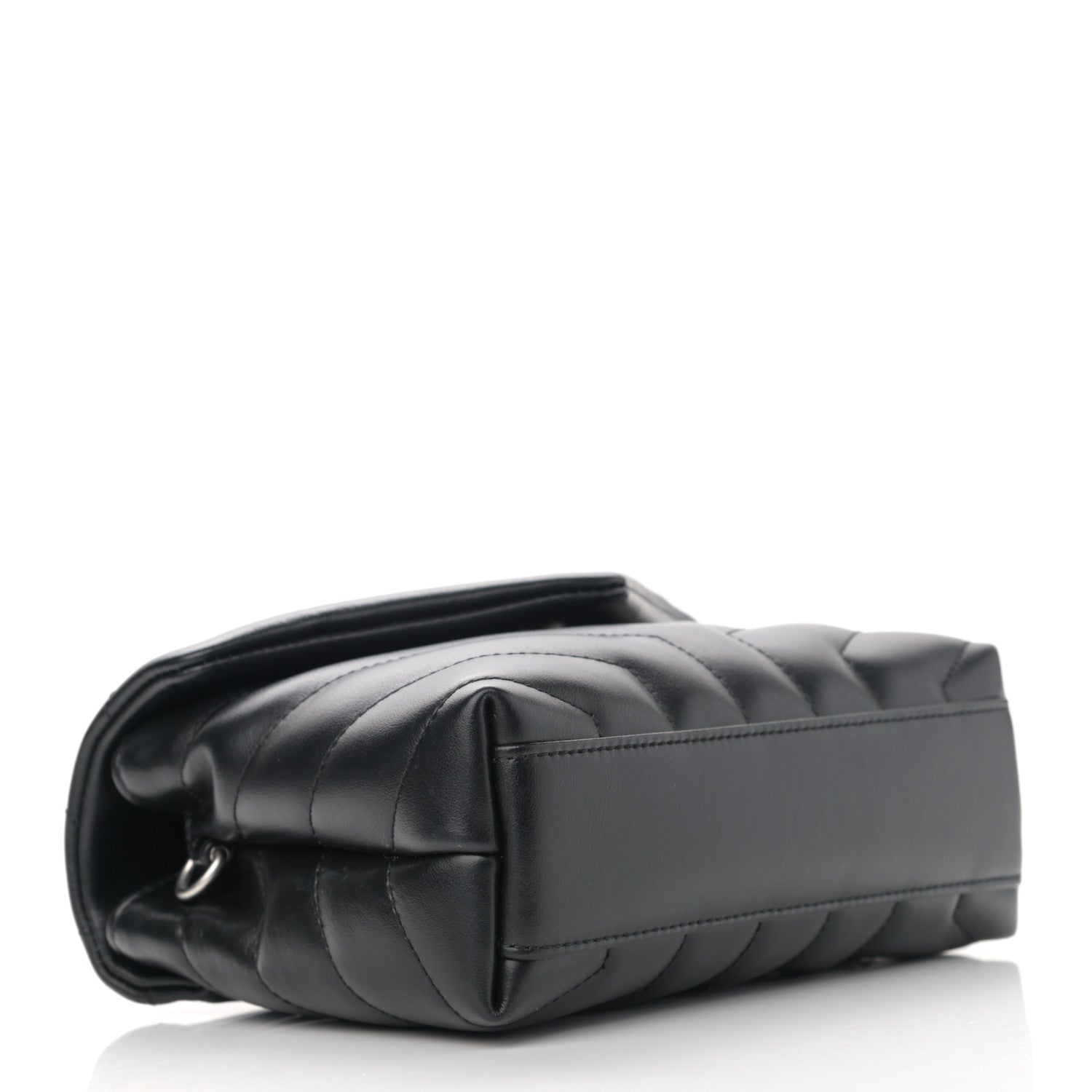 Saint Laurent Calfskin Y Quilted Monogram Toy Loulou Crossbody Bag Black 4 of 12