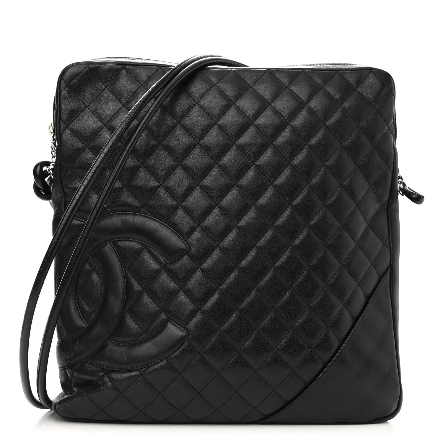 Chanel Calfskin Quilted Large Cambon Messenger Black 1 of 12