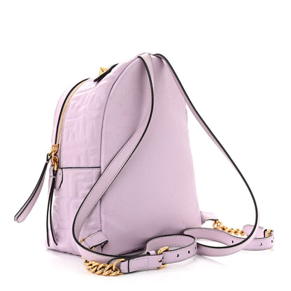 Fendi Nappa FF 1974 Embossed Mini Backpack Anemone 3 of 15