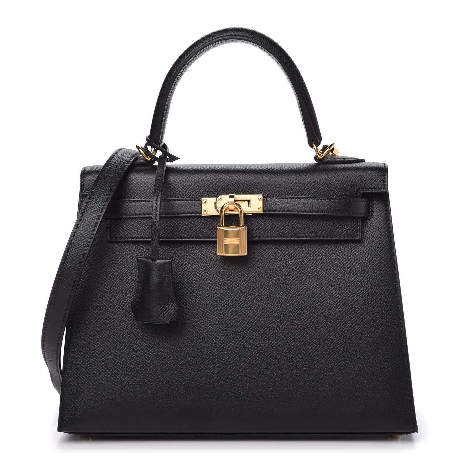 Hermes Epsom Kelly Sellier 25 Black 1 of 10