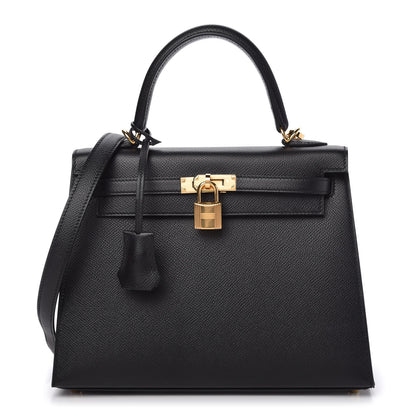Hermes Epsom Kelly Sellier 25 Black 1 of 10