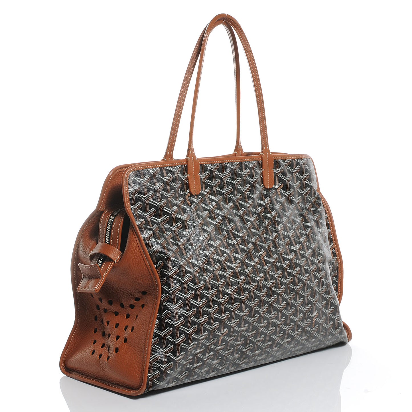 Goyardine Sac Hardy Pet Carrier PM Black Gold