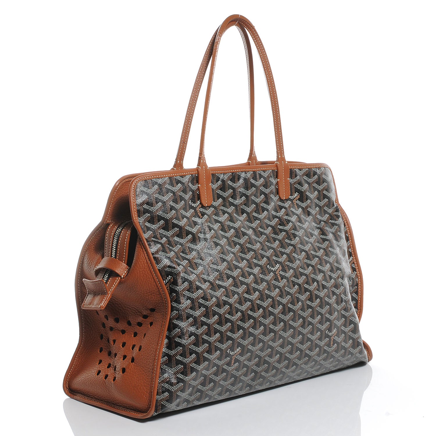 Goyard Goyardine Sac Hardy Pet Carrier PM Black Gold 3 of 7
