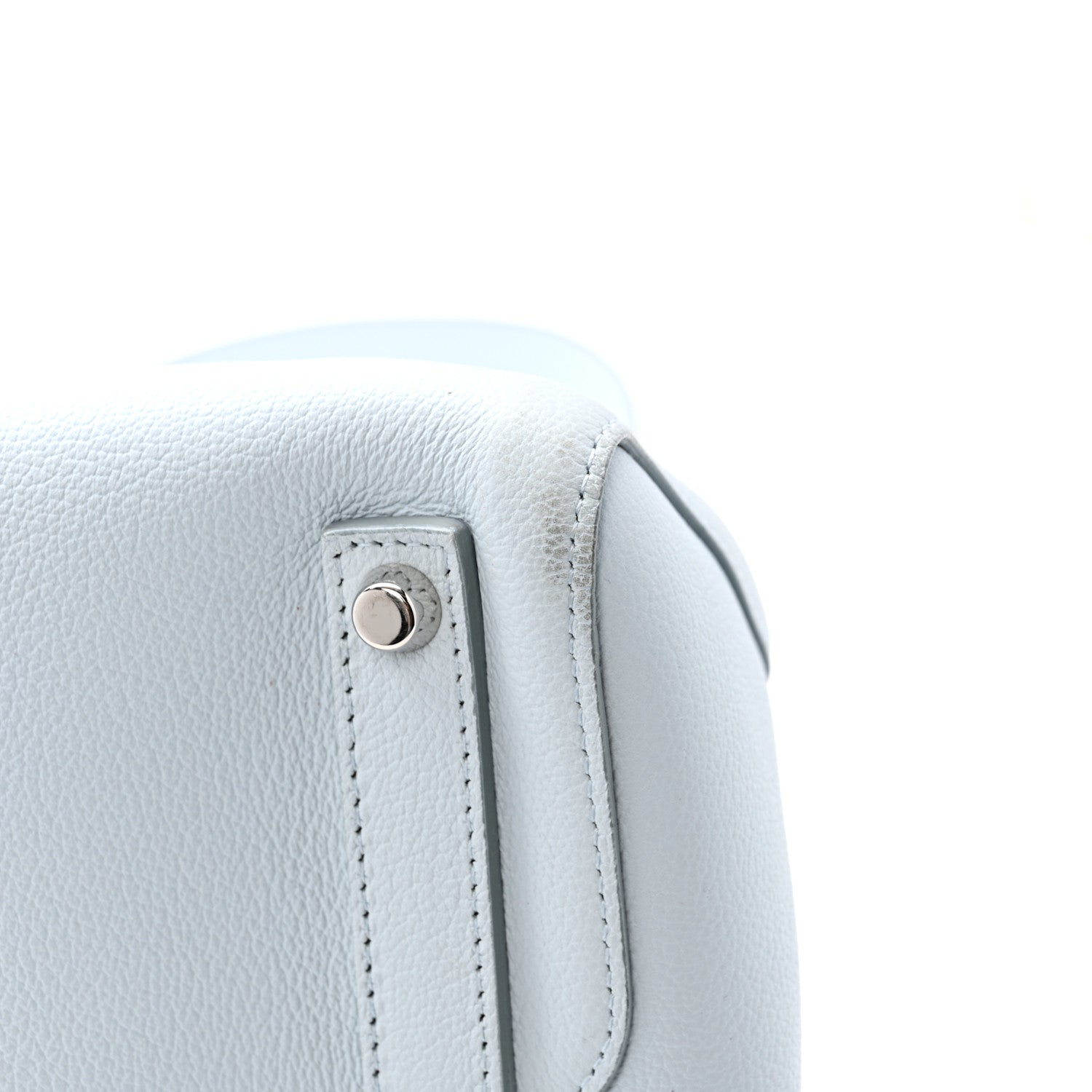 Christian Dior Supple Grained Calfskin Large Open Bar Tote Light Blue 11 of 13