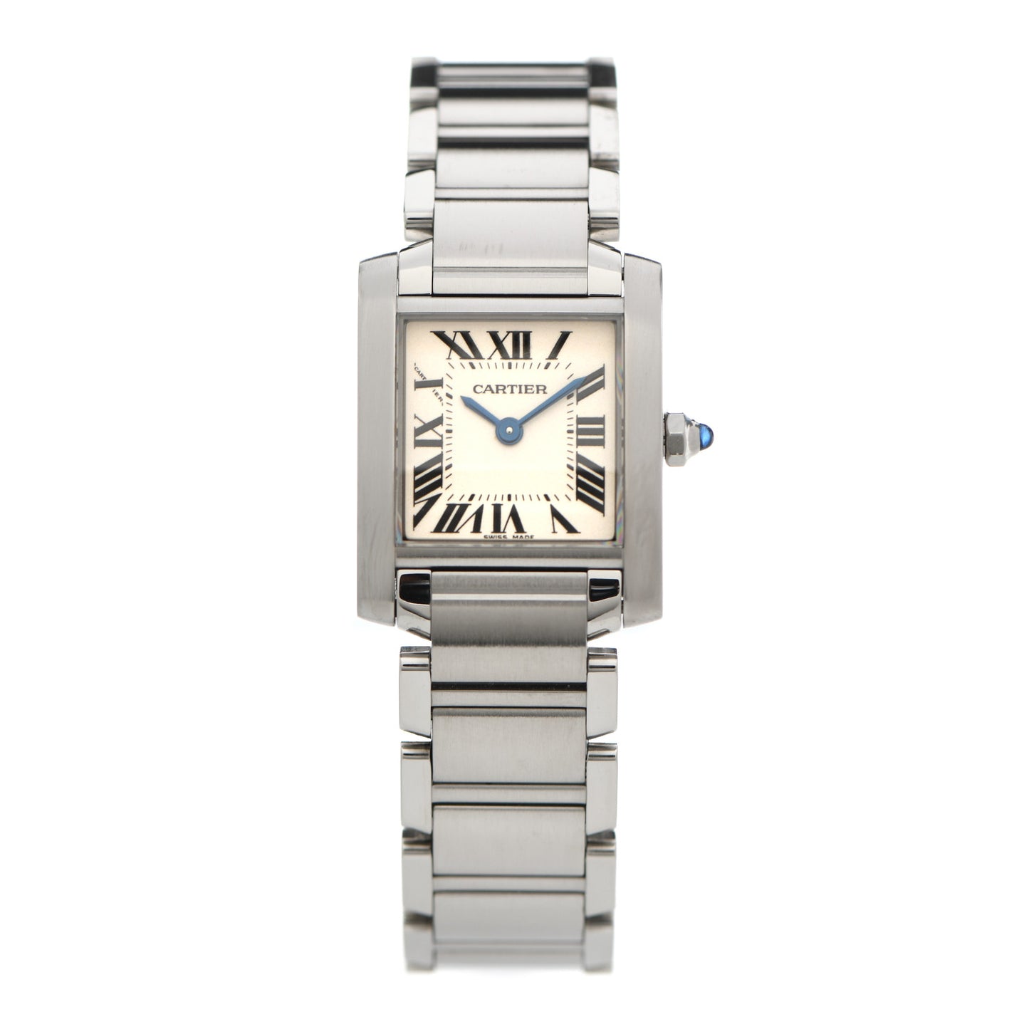 Stainless Steel 20mm Tank Francaise Quartz Watch