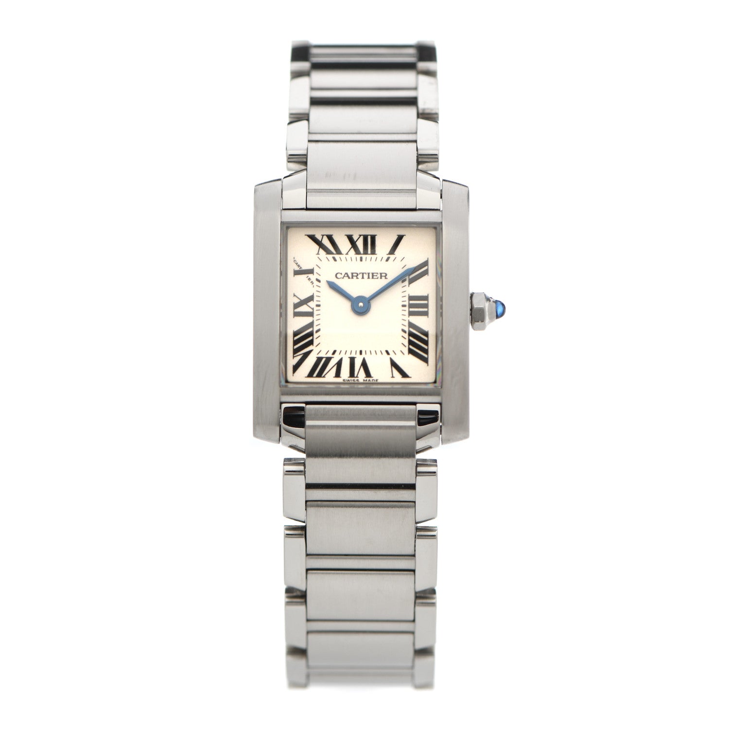 Cartier Stainless Steel 20mm Tank Francaise Quartz Watch 1 of 5