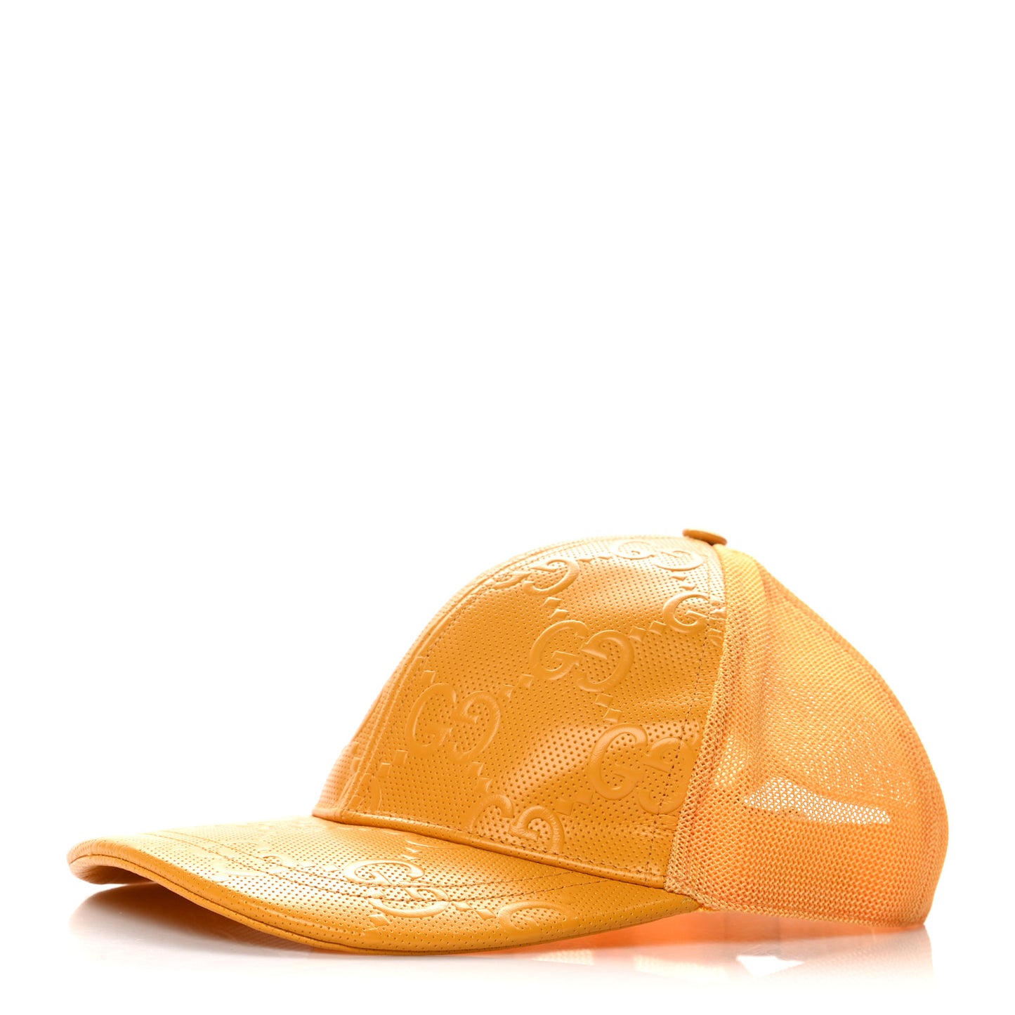 Calfskin Mesh GG Tennis Embossed Gary Baseball Hat 58 Tangerine
