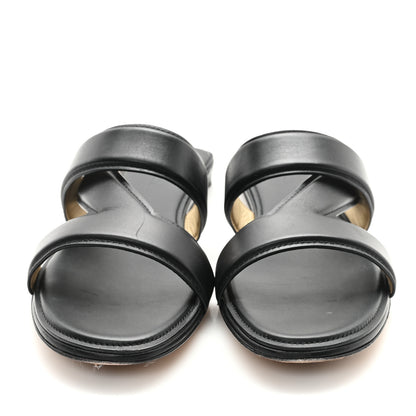 Bottega Veneta Calfskin The Band Flat Sandals 40.5 Black 3 of 10