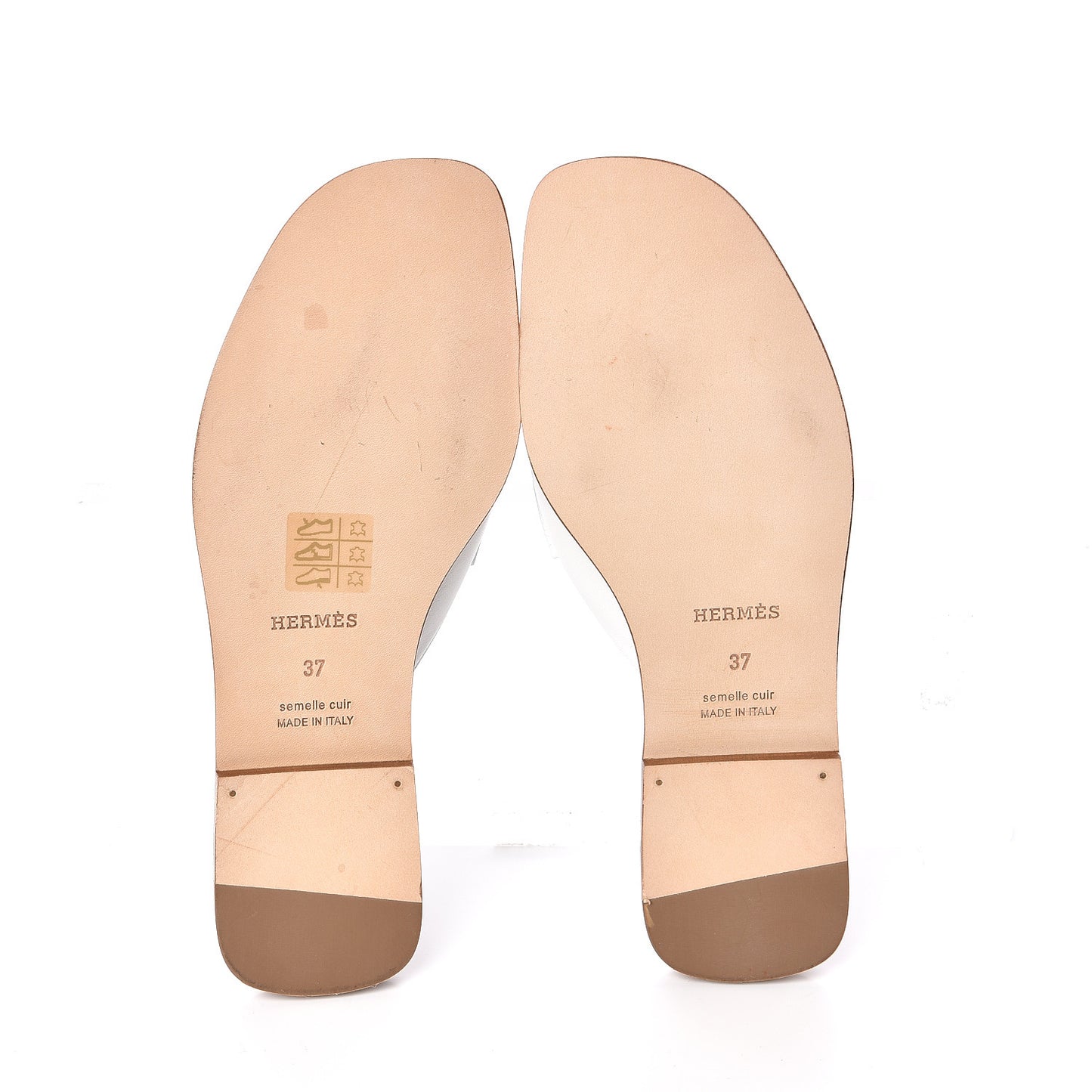 Calfskin Auteuil Sandals 37 White