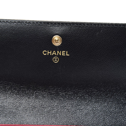 Chanel Lambskin Quilted Chanel 19 Flap Wallet Black 6 of 8