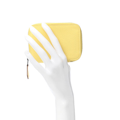 Hermes Epsom Azap Mini Wallet Jaune Poussin 2 of 8