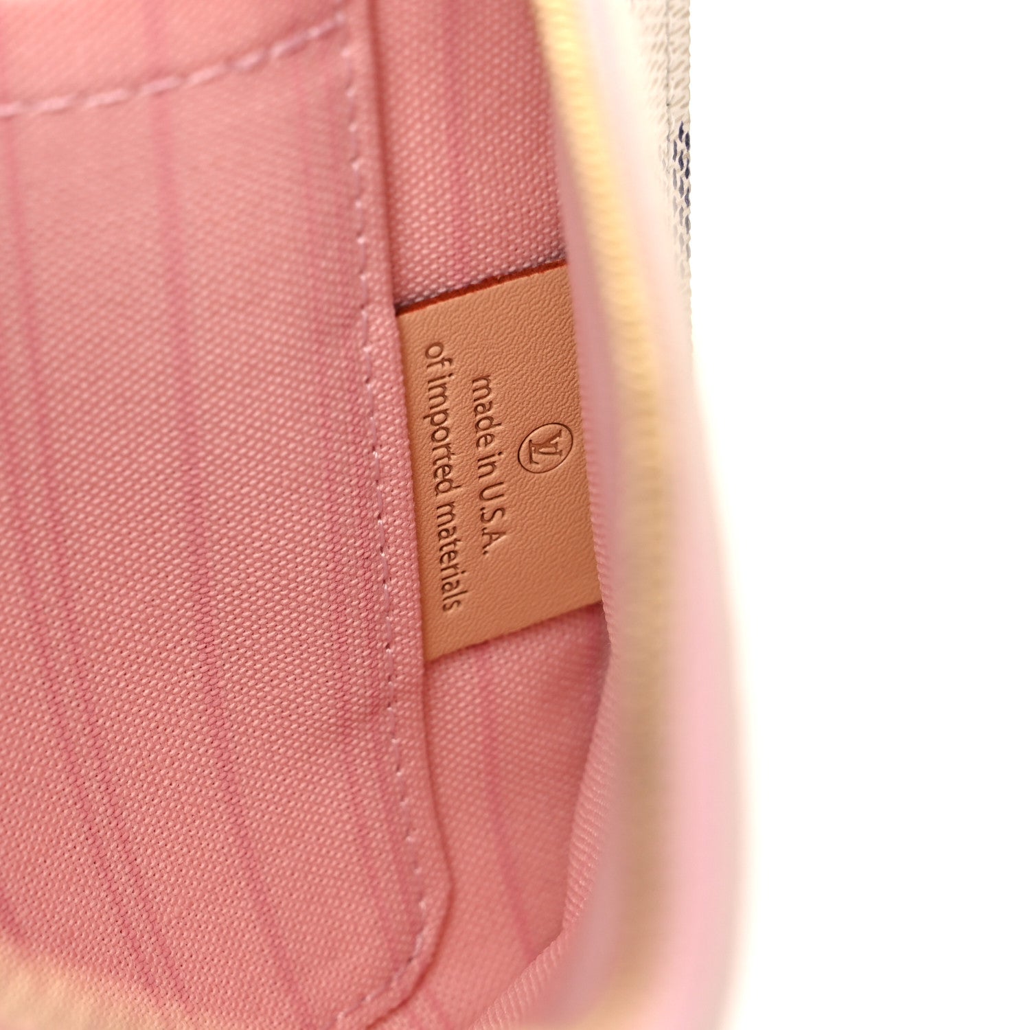 Louis Vuitton Damier Azur Neverfull MM GM Pochette Rose Ballerine 8 of 8