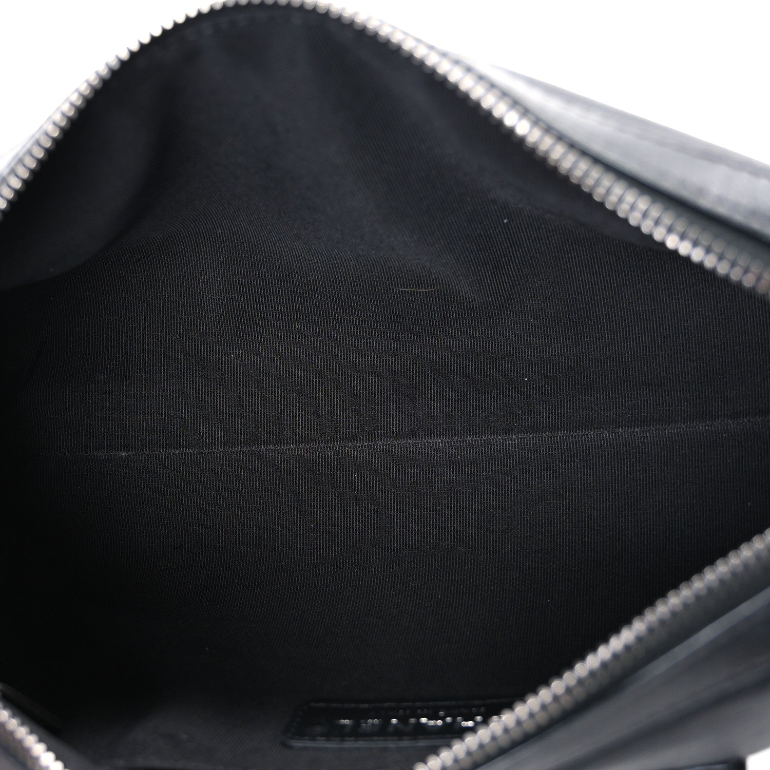 Chanel Calfskin Chain 20s Signature Bowling Bag Black 5 of 10
