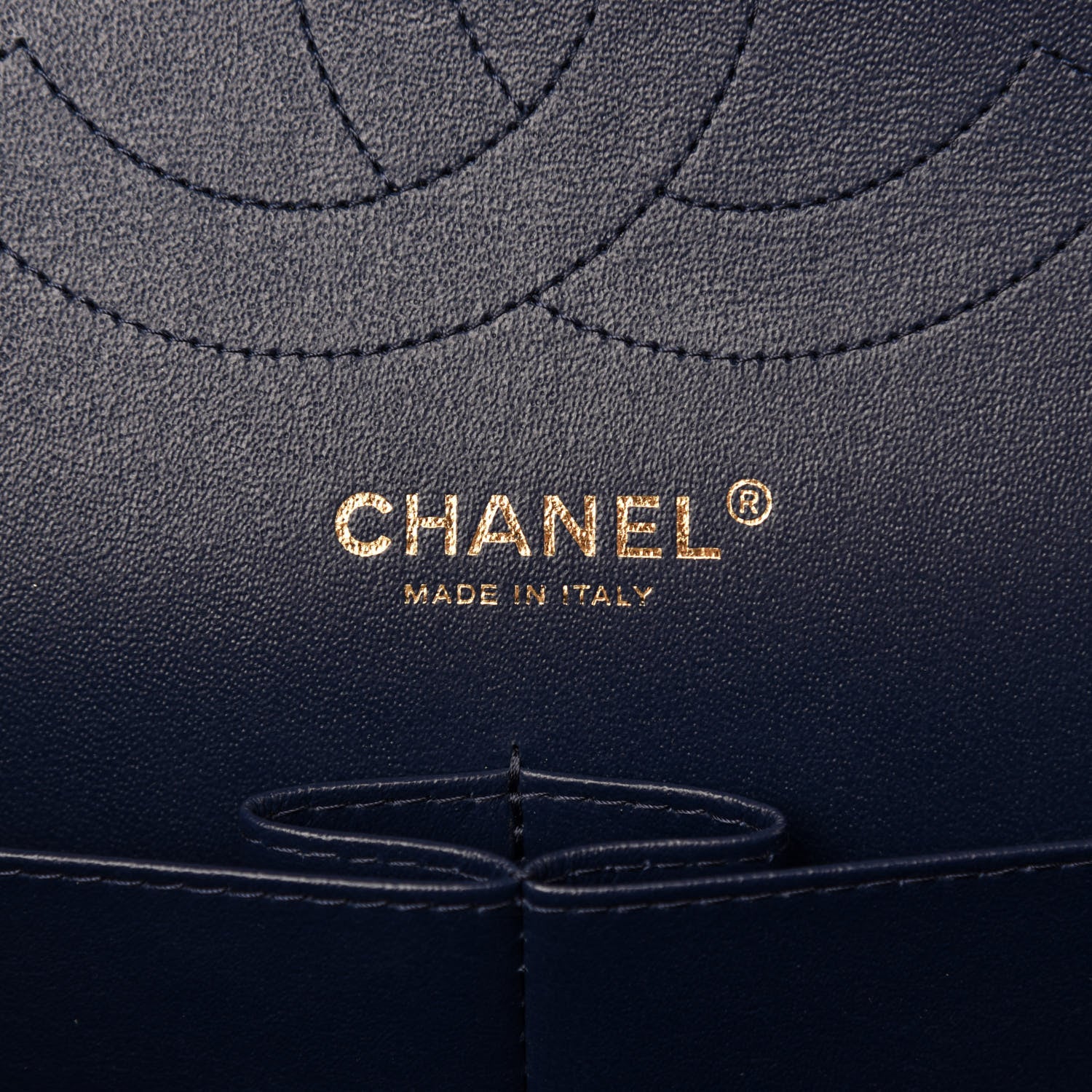 Chanel Caviar Quilted Jumbo Double Flap Navy Blue 8 of 11