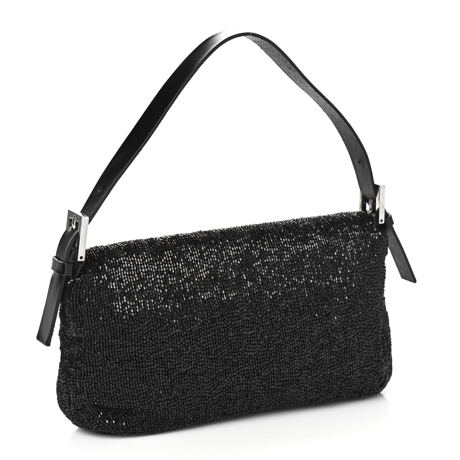 Fendi Beaded Baguette Black 2 of 11