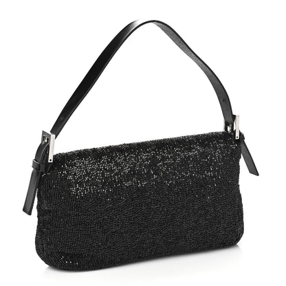 Fendi Beaded Baguette Black 2 of 11