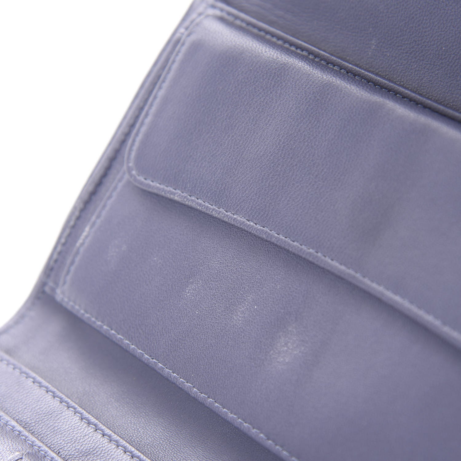 Chanel Lambskin Quilted Large Flap Wallet Purple 14 of 15