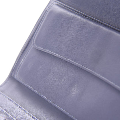 Chanel Lambskin Quilted Large Flap Wallet Purple 14 of 15