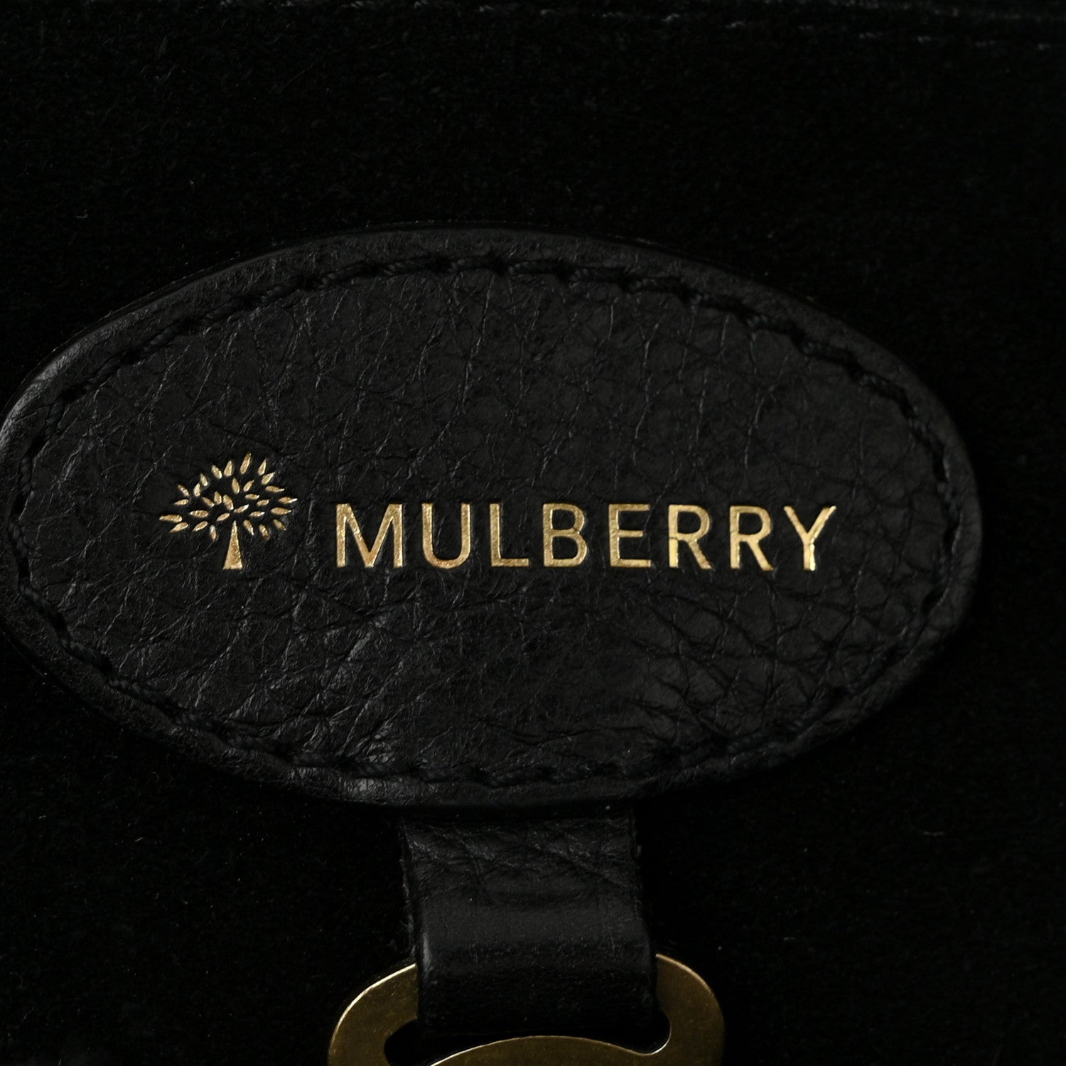 Mulberry Calfskin Crocodile Embossed Bayswater Black 6 of 10
