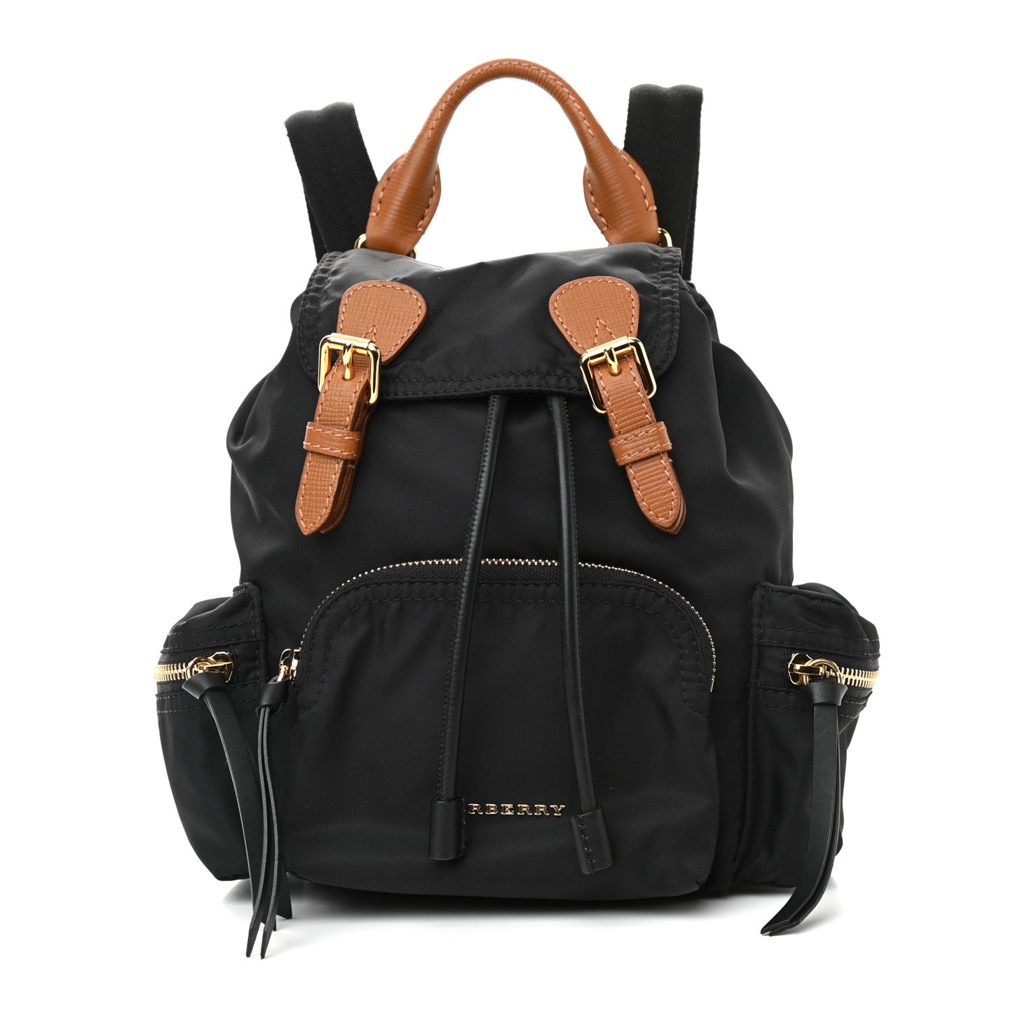 Nylon Small Rucksack Backpack Black
