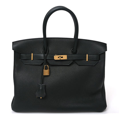 Hermes Togo Birkin 35 Vert Fonce 1 of 10