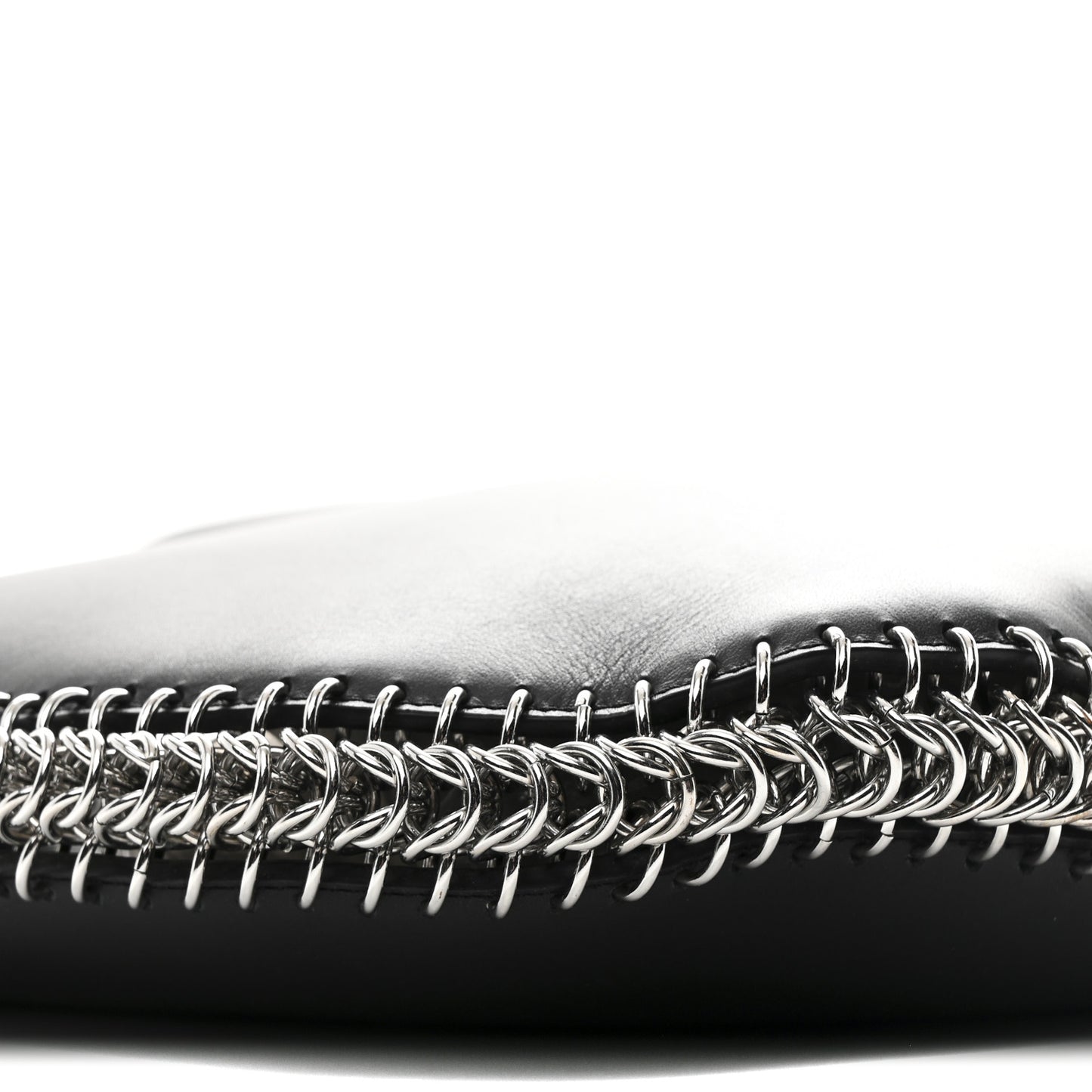 Calfskin Chain Around Roxy Hobo Black