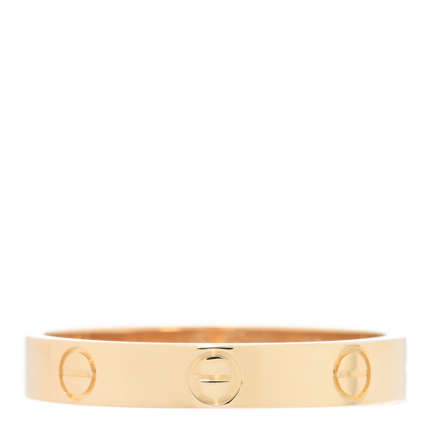 18K Yellow Gold 3.5mm LOVE Wedding Band Ring 60 9