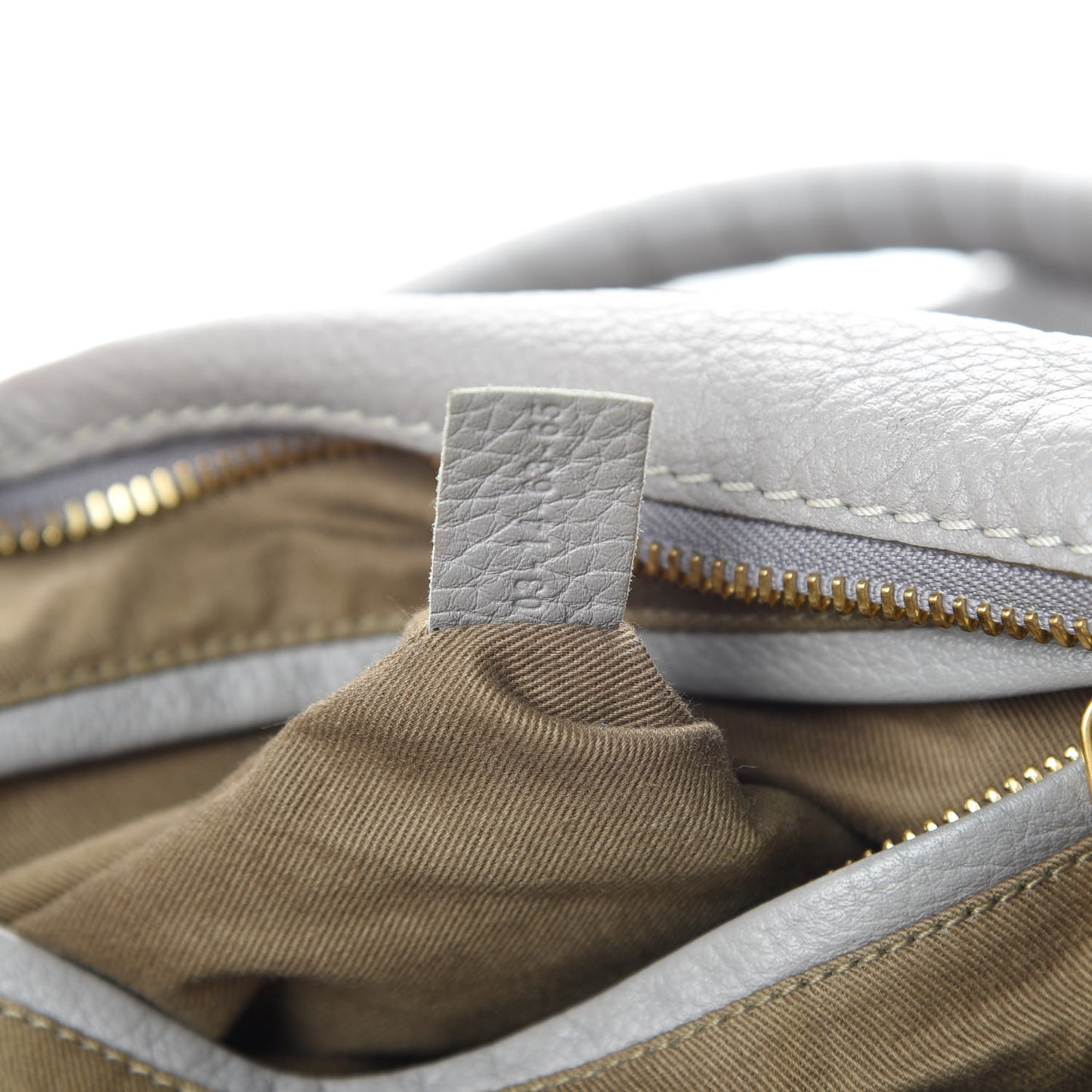 Calfskin Medium Marcie Satchel Cashmere Grey