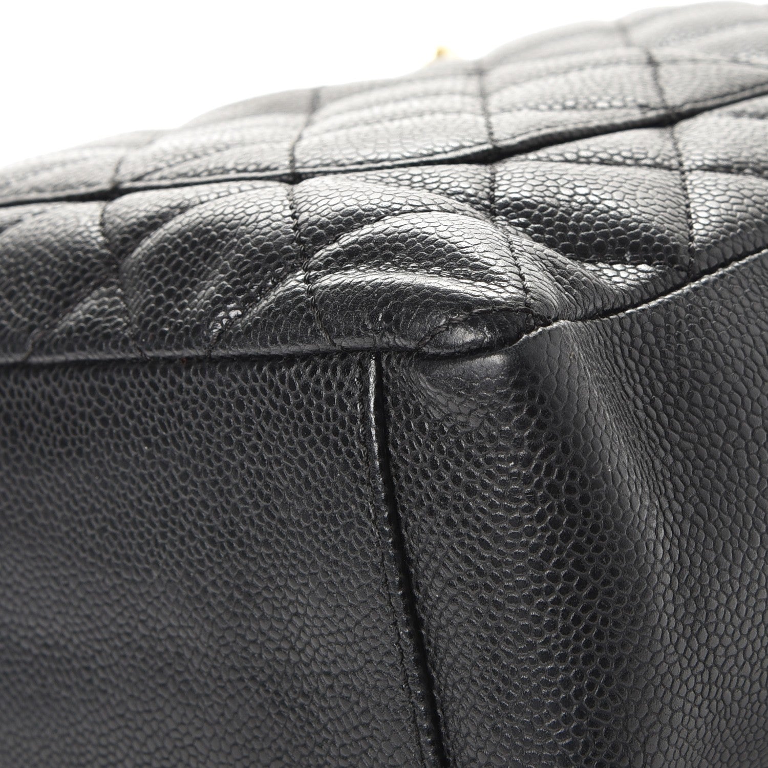 Chanel Caviar Quilted Petit Shopping Tote PST Black 12 of 13