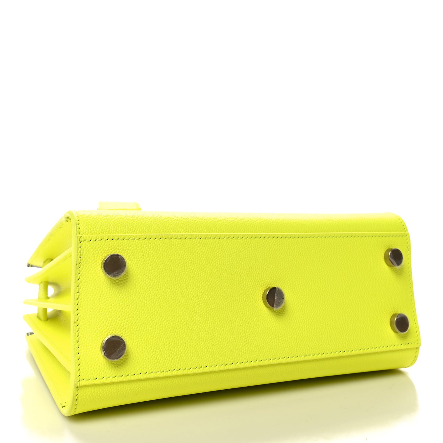 Calfskin Nano Sac De Jour Neon Yellow