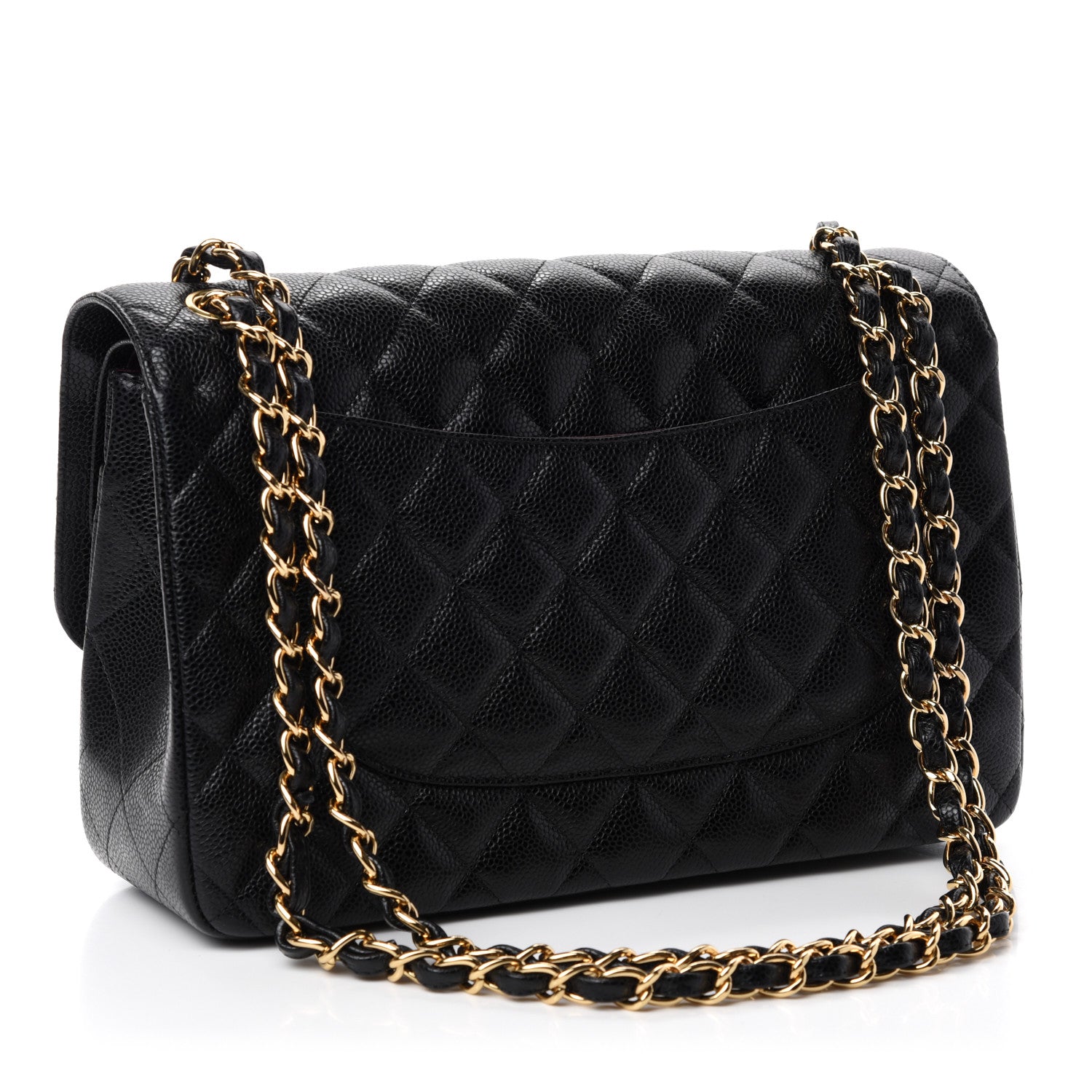 Chanel Caviar Quilted Jumbo Double Flap Black 3 of 12