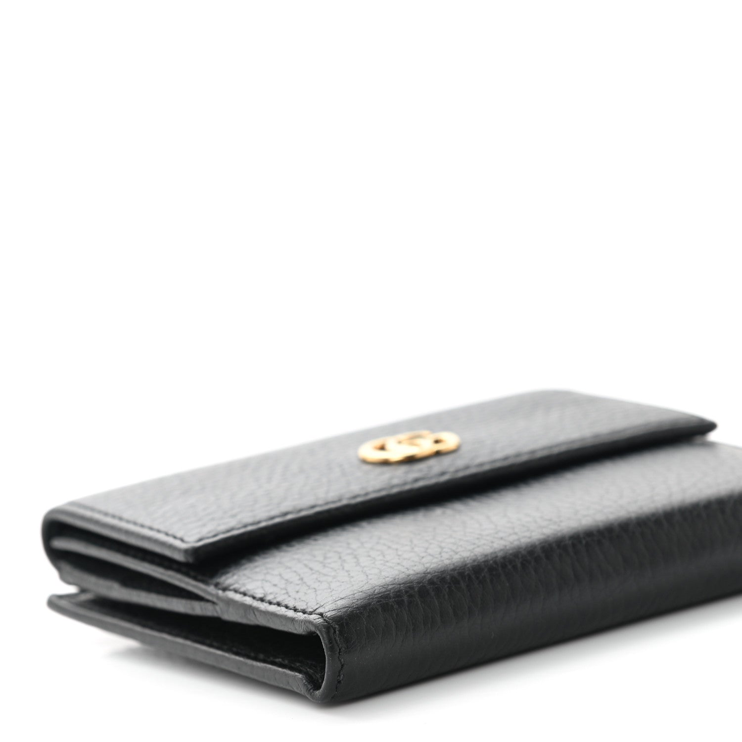 Gucci Dollar Calfskin Double G French Flap Wallet Black 9 of 10
