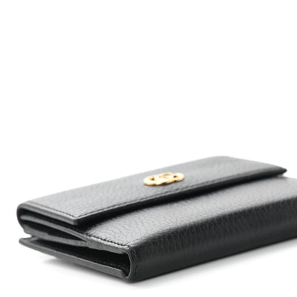 Gucci Dollar Calfskin Double G French Flap Wallet Black 9 of 10