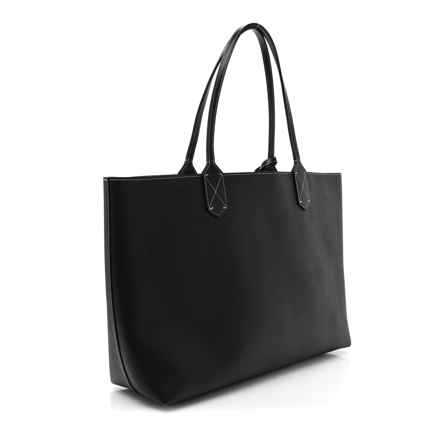 Calfskin GG Supreme Monogram Medium Reversible Tote Black