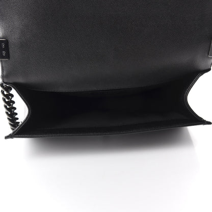 Chanel Caviar Quilted Medium Boy Flap So Black 5 of 11